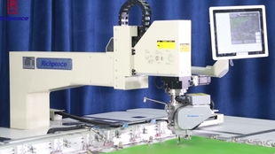 富怡鎖四邊被芯自動化生產線在防護用品生產中的創(chuàng)新應用